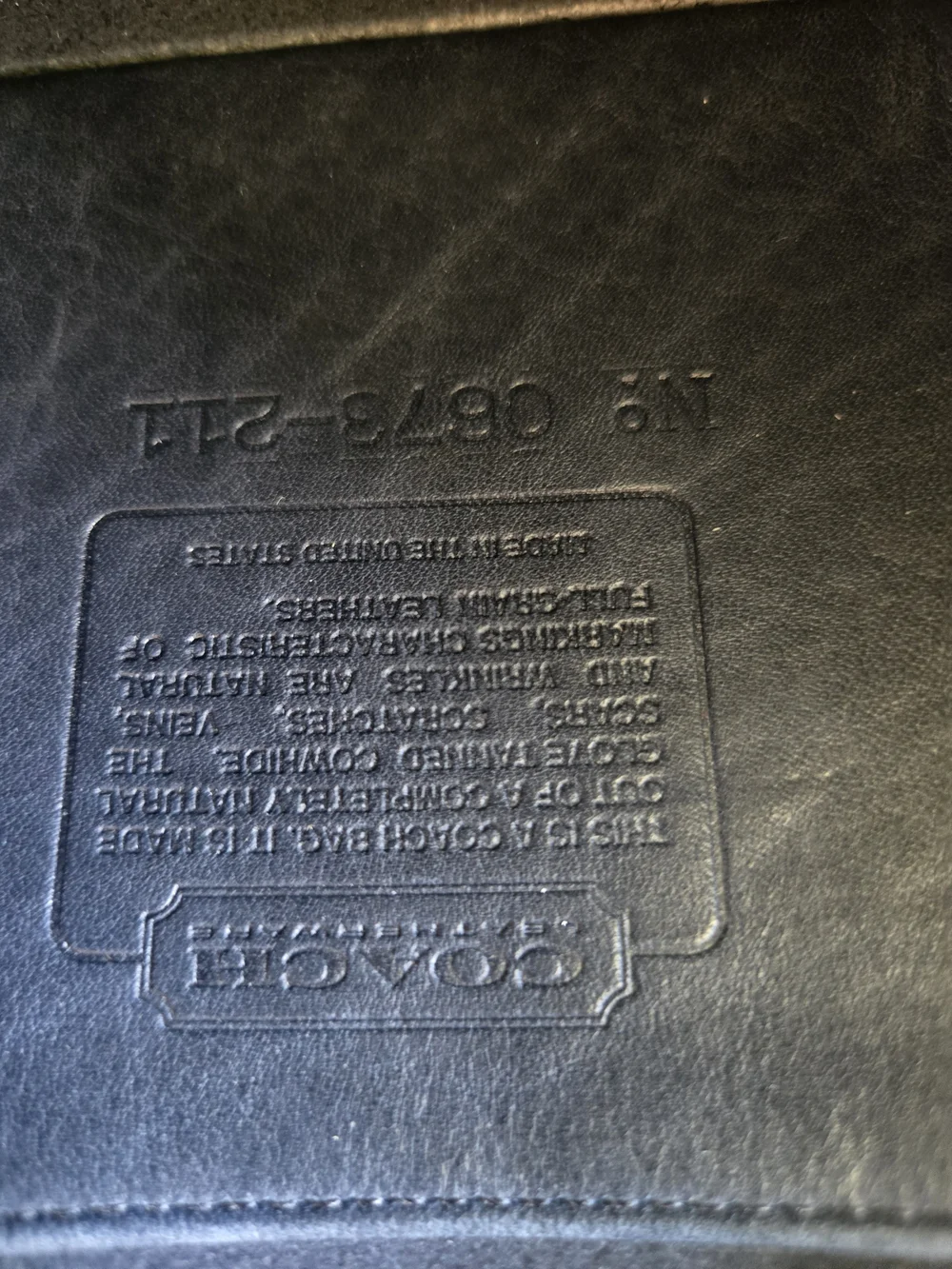 Vintage Coach Penny Pocket Purse 9755 Navy - Picture 9 of 11